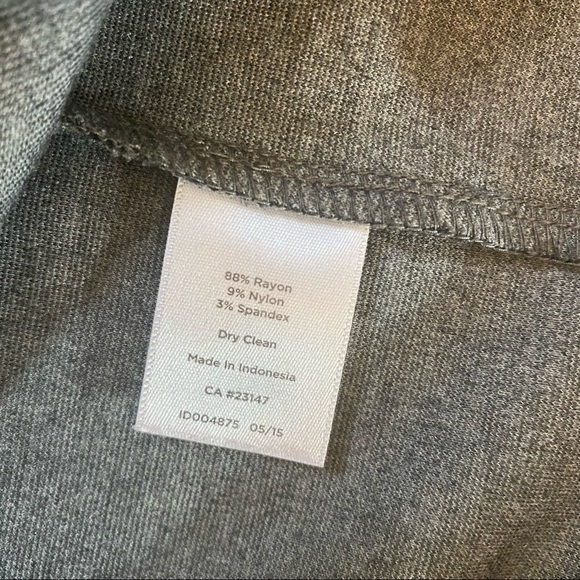 Talbots Womens Dress Size 10 Black Gray Animal Print Jersey Knit Zippered - Picture 8 of 11